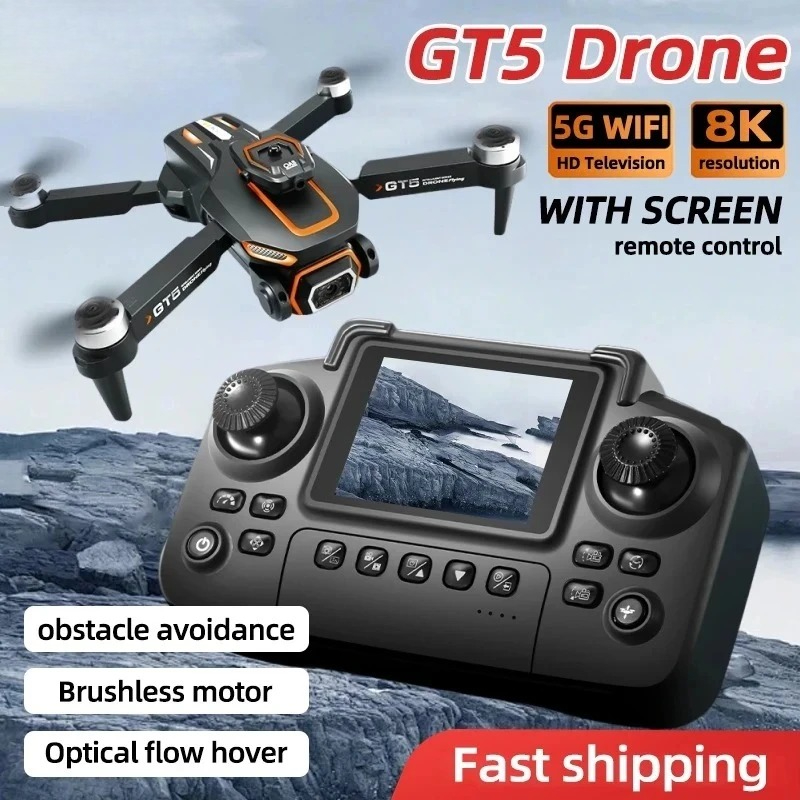Drone Camera Wide Angle - OriginalGT5 Mini Drone 4K HD çift