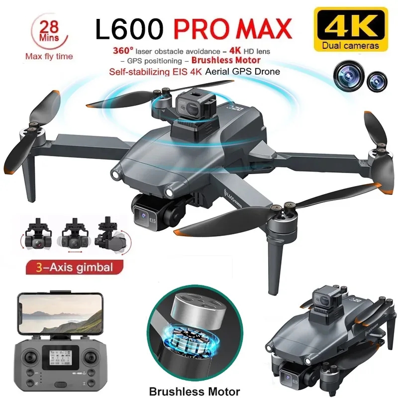 Drone Camera Professional - L600 PRO MAX GPS Drone Profesyonel