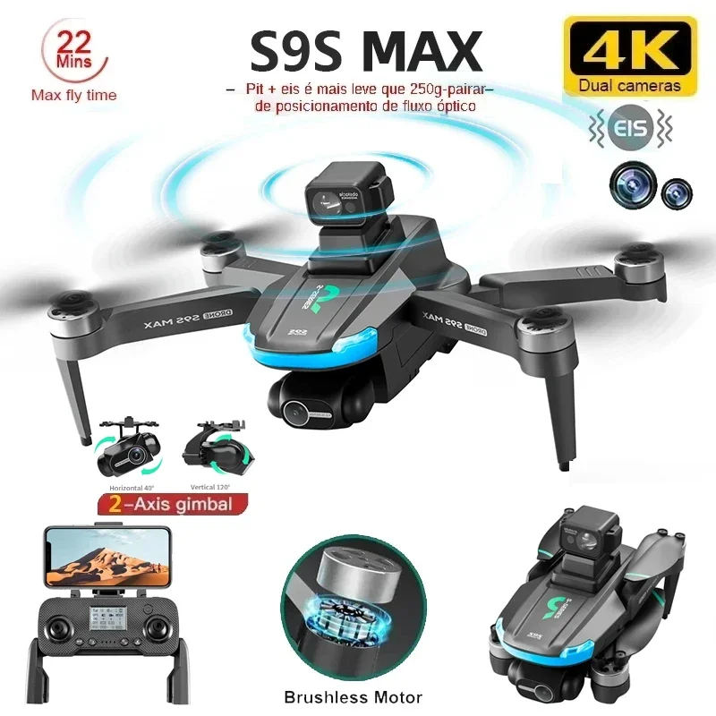 YENI S9S MAX MINI Drone 4K 2 E - Drone Camera With Gimbal incelemesi ve fiyatı