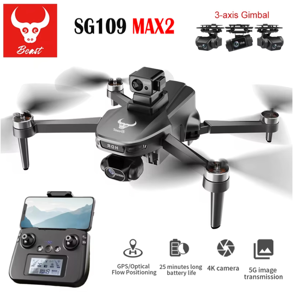 SG109 MAX2 Profesyonel FPV 8K  - Drone Camera With Gimbal incelemesi ve fiyatı